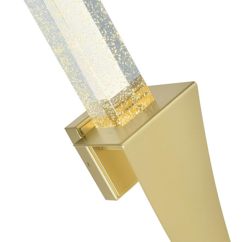 CWI Lighting Catania Integrated LED Satin Gold Wall Light