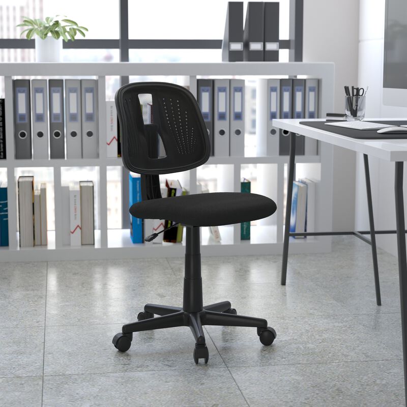 Flash Fundamentals Mid-Back Mesh Swivel Task Office Chair with Pivot Back image number 1