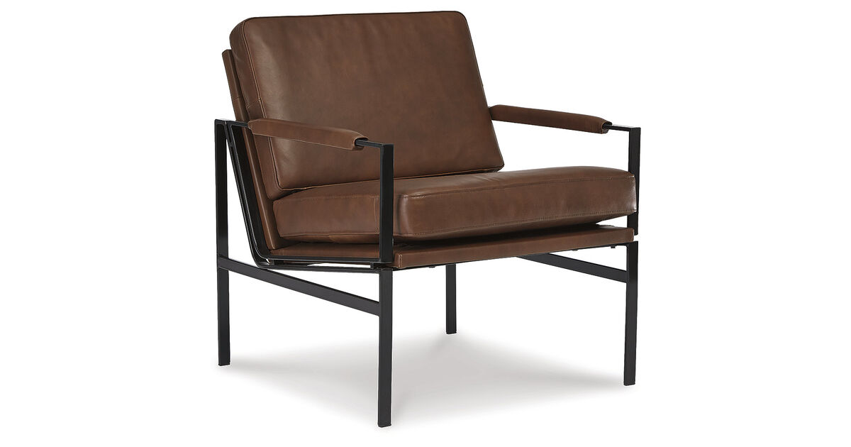 Puckman Leather Accent Chair