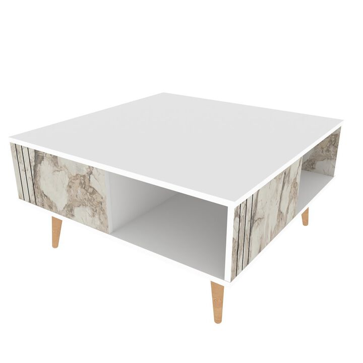 Decorotika Ronas Coffee Table - White & Ephesus Marble