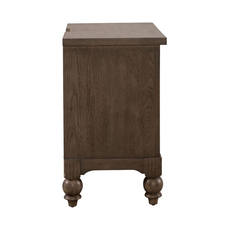Liberty Furniture 2 Drawer Night Stand w/ Charging Station in Dusty Taupe image number 2