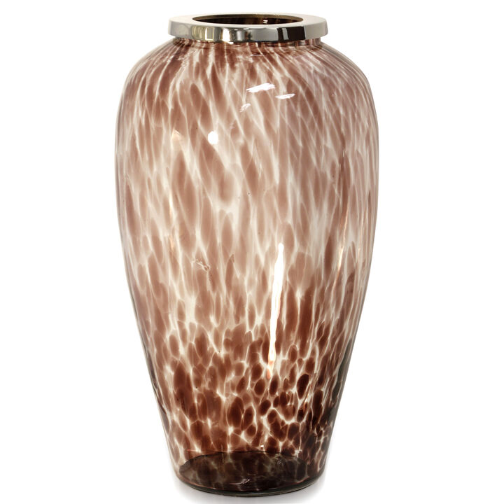 Wine Pebble Luster Vase Large