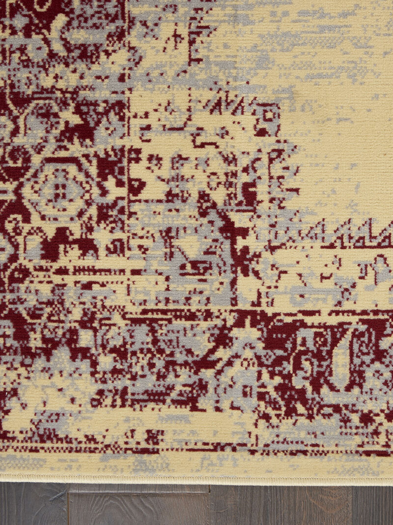 Grafix GRF14 Cream/Red 7' x 10' Rug
