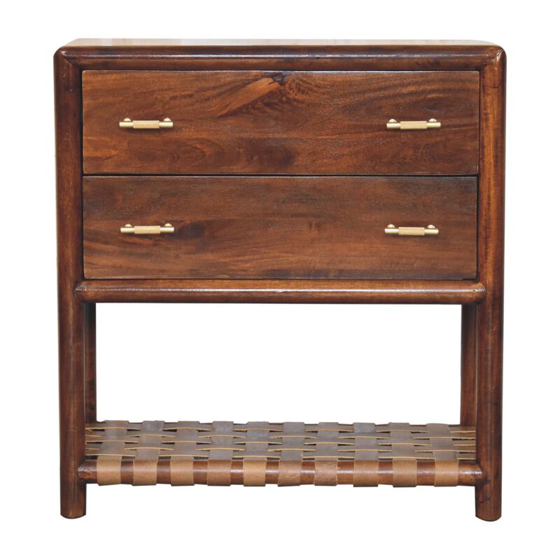 Artisan Furniture Solid Wood Regency Woven 2-Drawer Nightstand