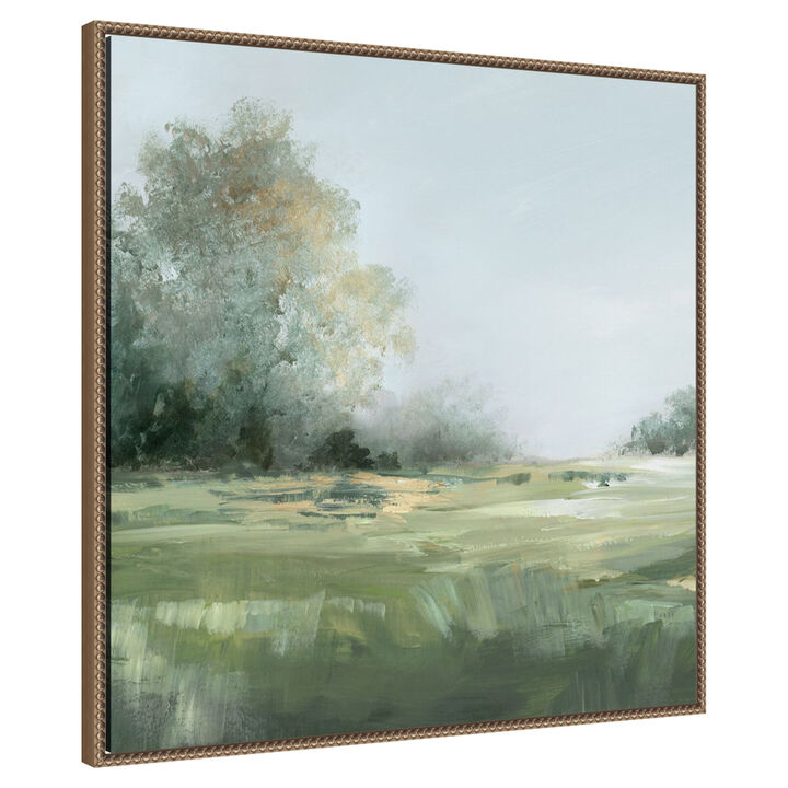 Misty Morning in the Meadow II by PI Studio Framed Canvas Wall Art