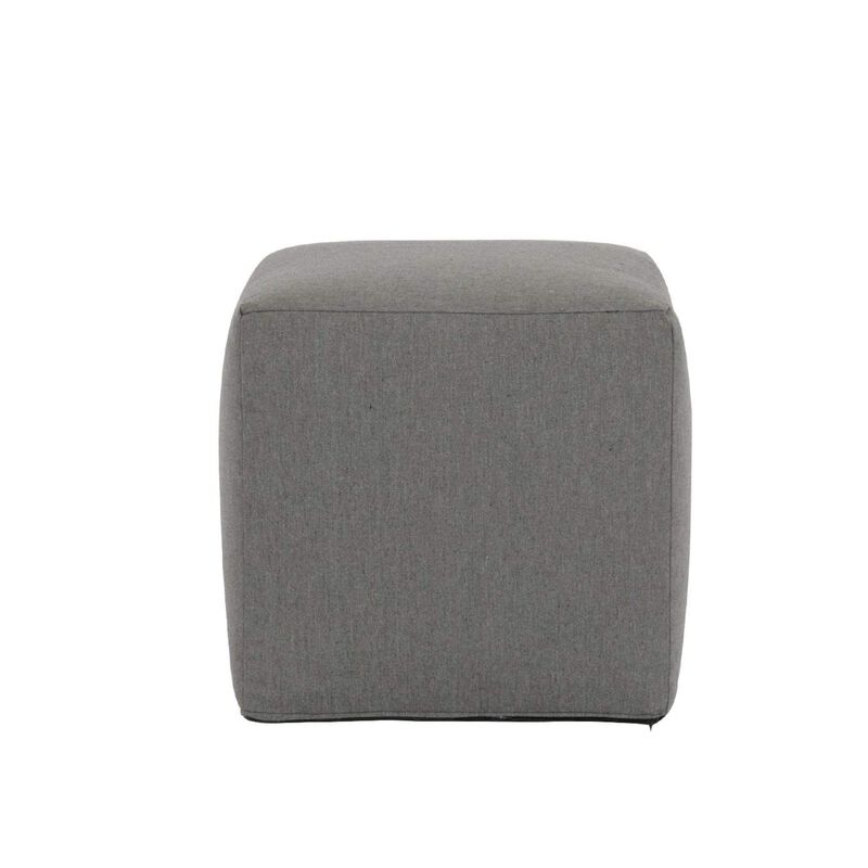 18"Pouf Cube in Heritage Granite