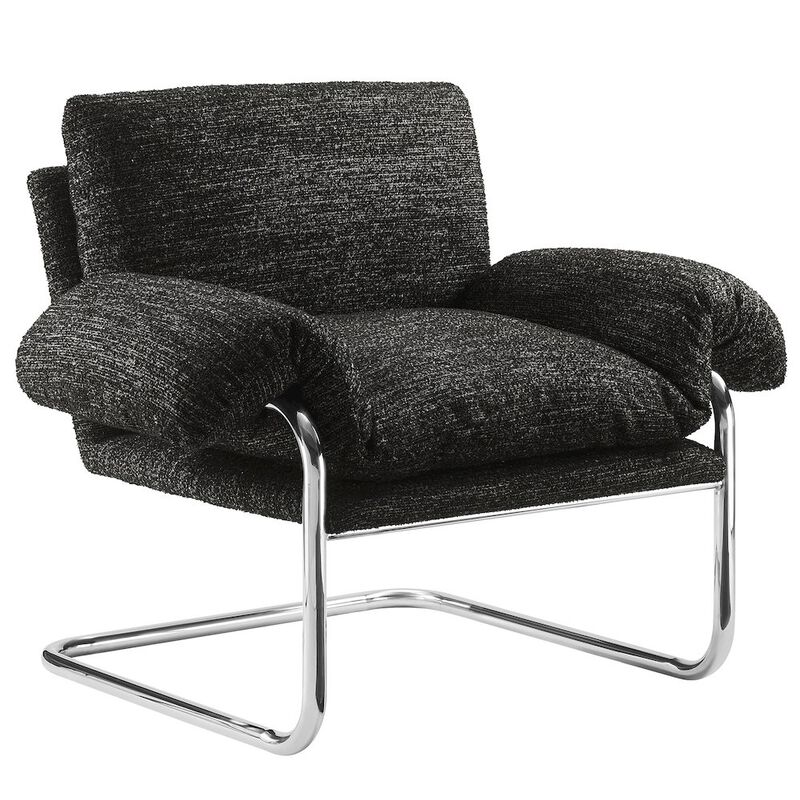 Ansel Boucle Fabric Accent Chair image number 0