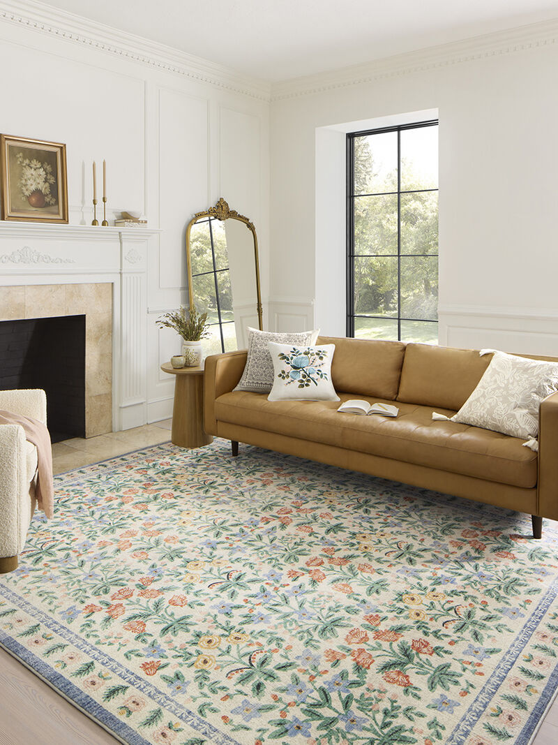 Eden Mughal Garden Cream 2'6" x 11'6" Runner Rug