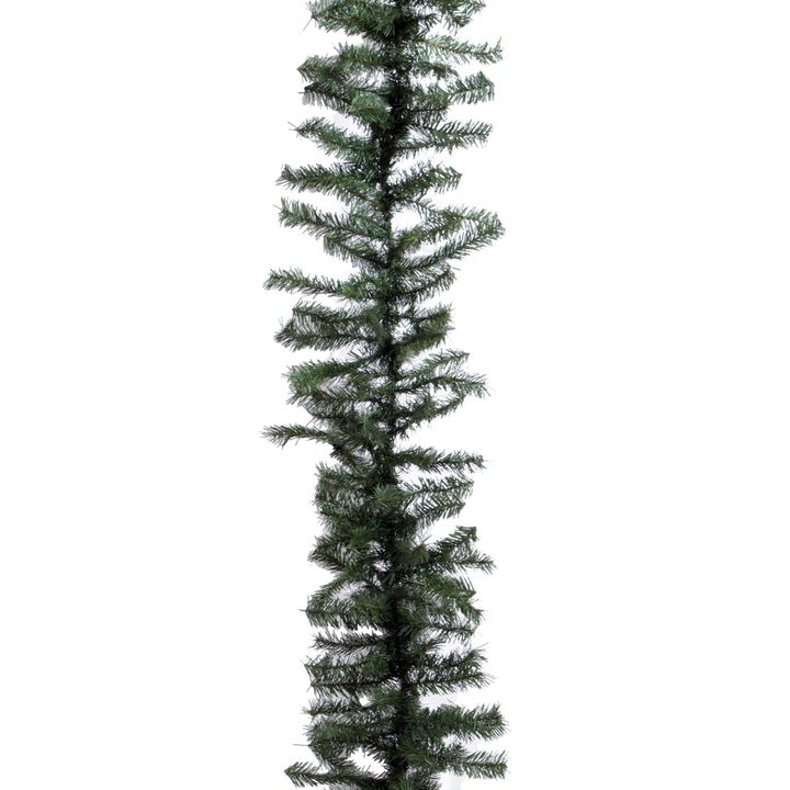 Vickerman 100-Foot-Long x 12" Canadian Pine Artificial Christmas Garland, Unlit - Large Christmas Garland- Seasonal Indoor Commercial Holiday Decorations