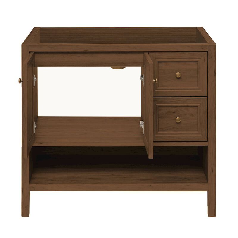 Chateau 36" Freestanding Bathroom Vanity Cabinet without Top in Brown Oak image number 3