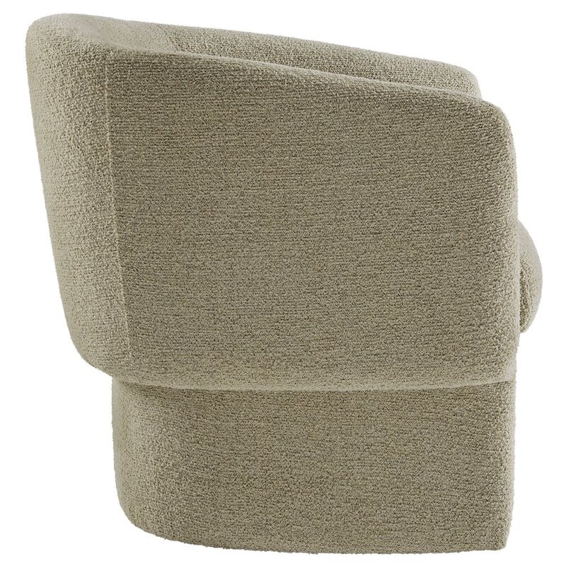 Muse Boucle Fabric Barrel Accent Chair image number 3