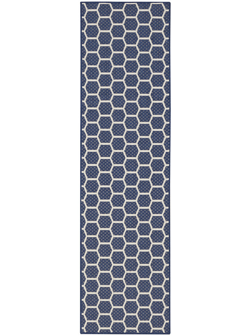 Twist Reversible TWS01 Navy 2' x 6' Rug