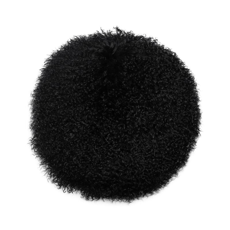 New Zealand White Sheepskin 16 Inch Round Pillow image number 0