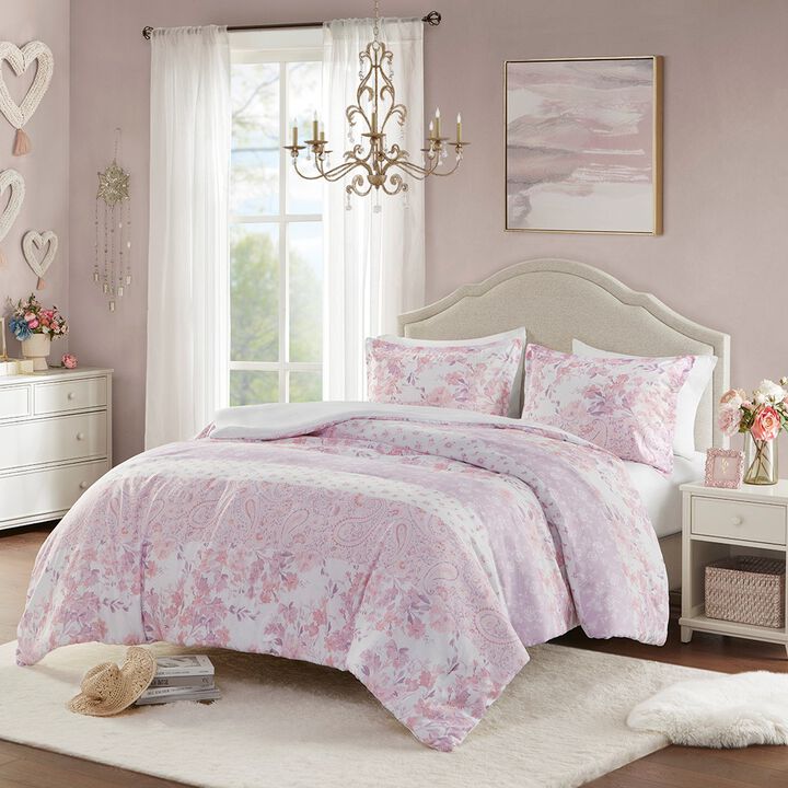 Gracie Mills Valeria Floral Paisley Duvet Cover Set