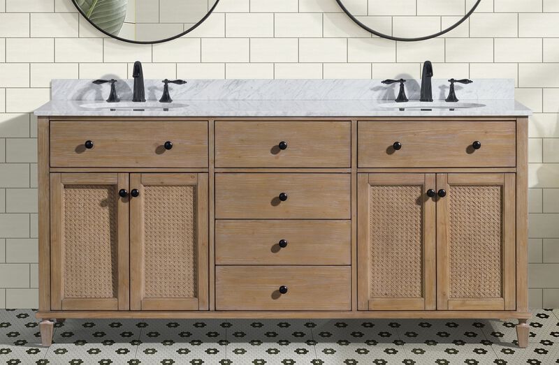 Annie 72" Bathroom Vanity Weathered Fir image number 4