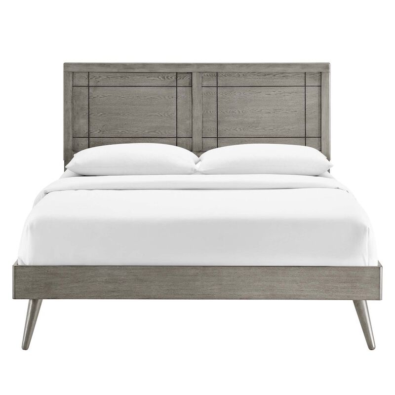 Marlee Wood Twin Platform Bed With Splayed Legs image number 0