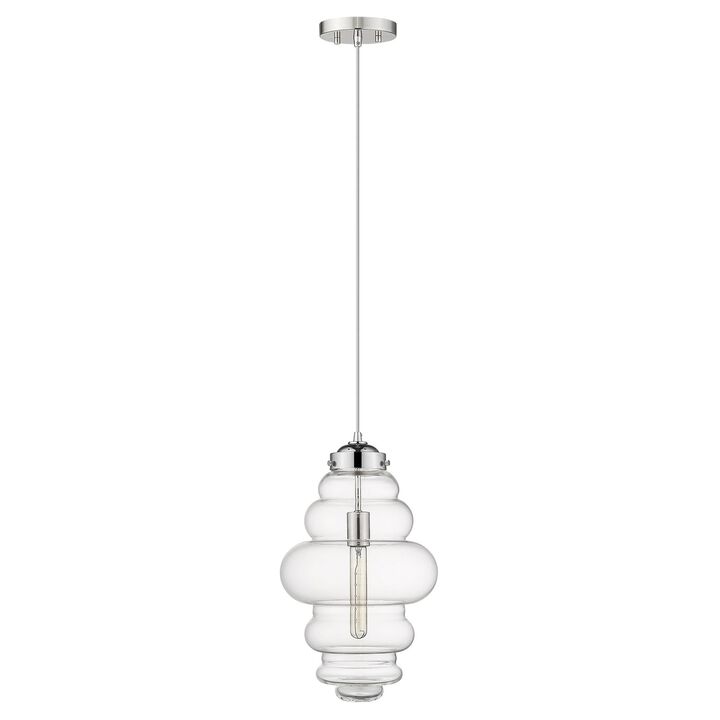 Hivvago Ballina 1-Light Polished Nickel Mini-Pendant