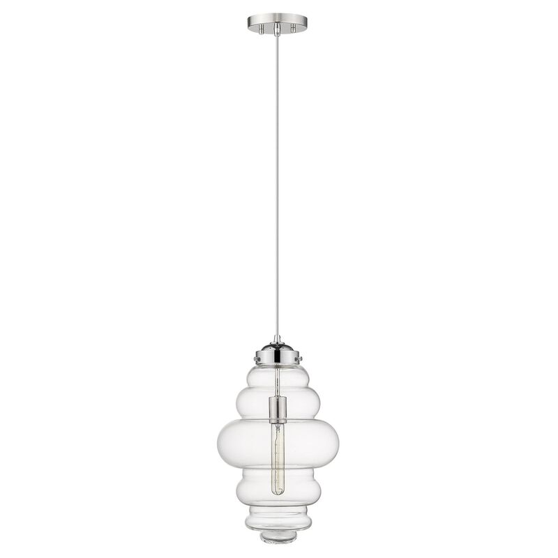 Hivvago Ballina 1-Light Polished Nickel Mini-Pendant