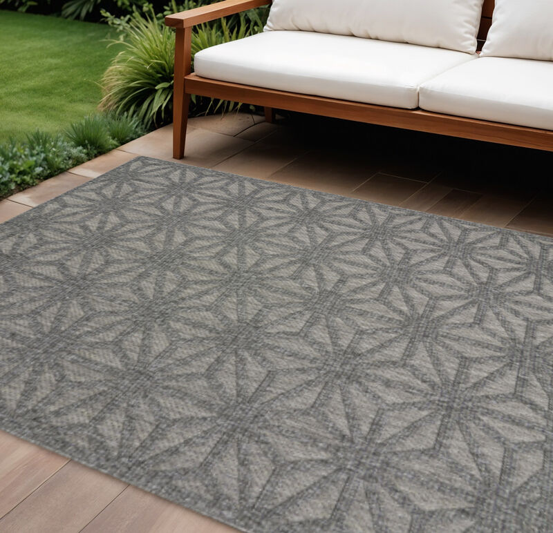 HomeRoots Geometric Indoor Outdoor Area Rug image number 1