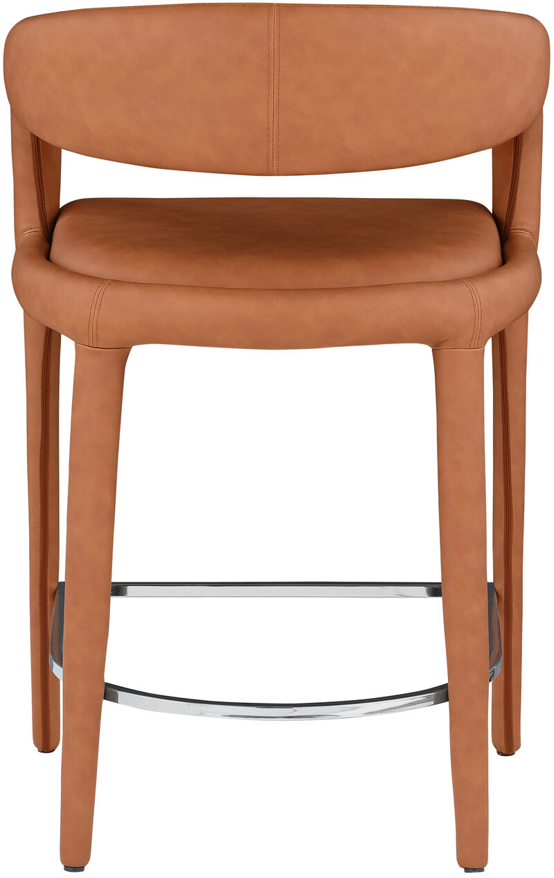 Meridian Furniture Sylvester Vegan Leather Stool