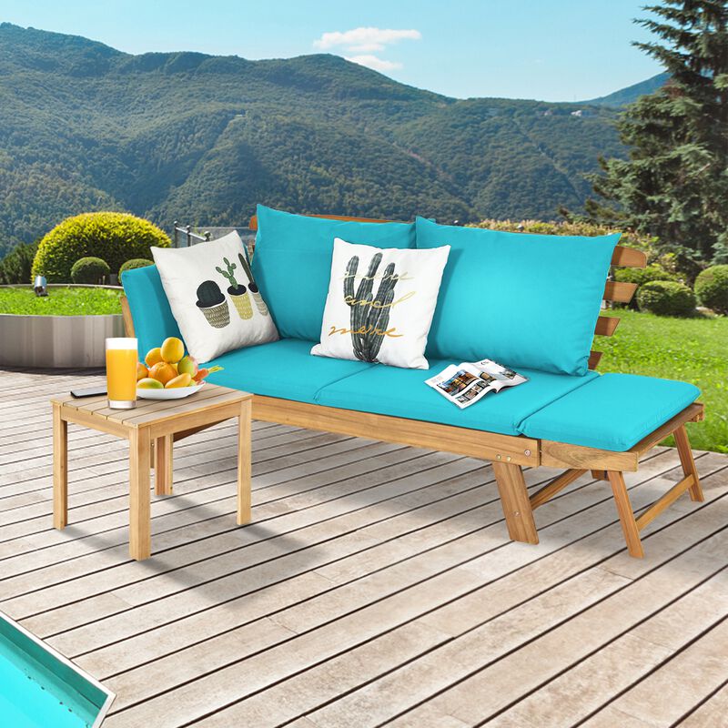 Outdoor Convertible Sofa Chair &ndash; Adjustable Patio Seat with Plush Cushions image number 1