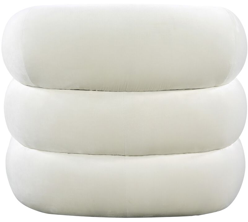 Meridian Furniture Roxbury Cream Velvet Accent Chair image number 2