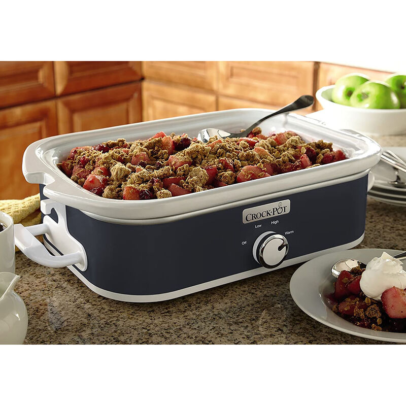 Crockpot 3.5 Quart Rectangular Casserole Slow Cooker in Charcoal image number 2