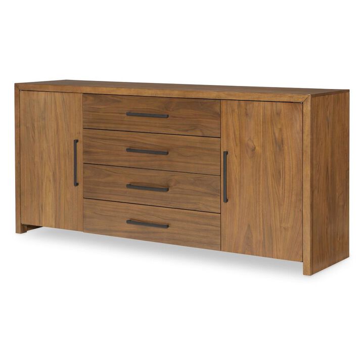 Legacy Classic Midland Credenza (2 Doors, 2 Adj. Shelves, 4 Drawers-Top Drawer, Silver Tray)