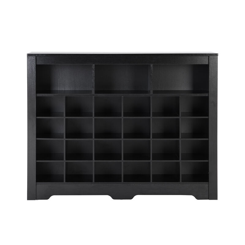 Merax Sleek Design Cubby Console Shoe Cabinet