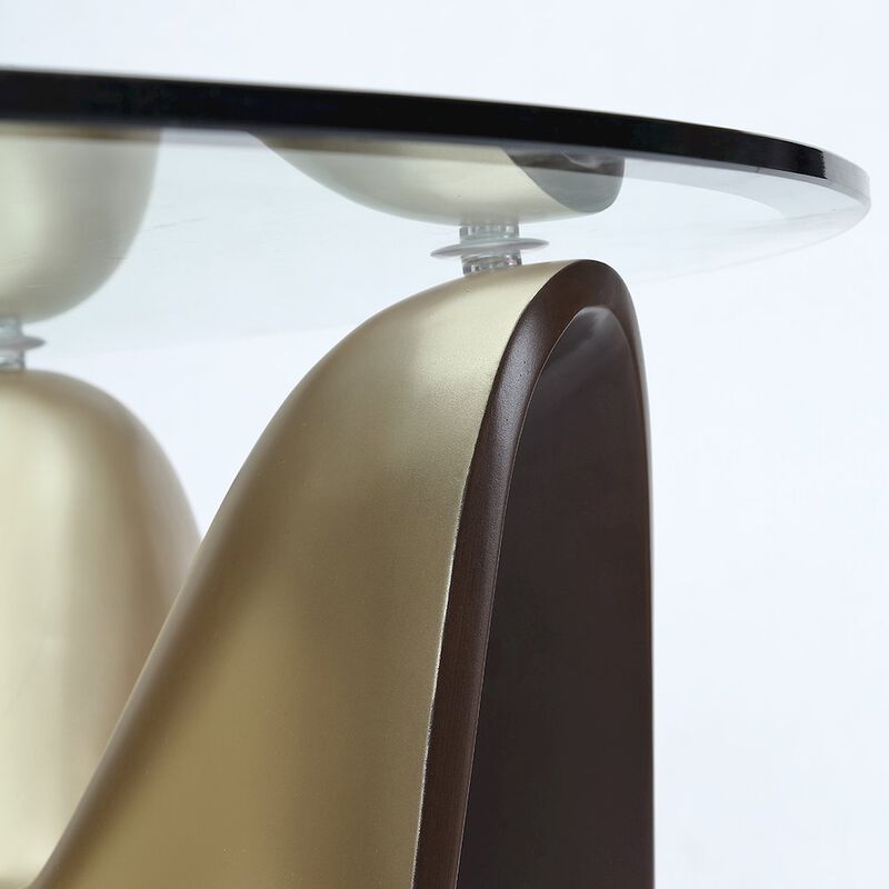 Michael Amini Houston Cocktail Table - Brushed Gold