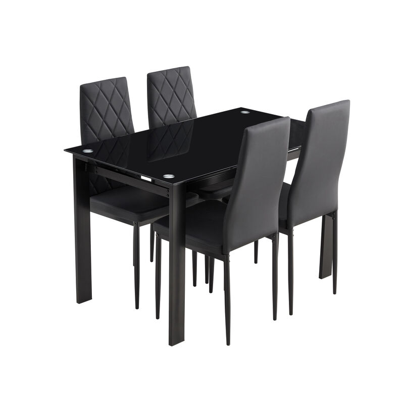 Streamdale 5-Piece Dining Table Set, Dining Table And Chair
