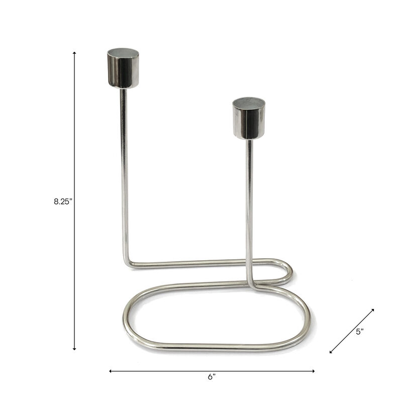 Double Swirl Candle Holder