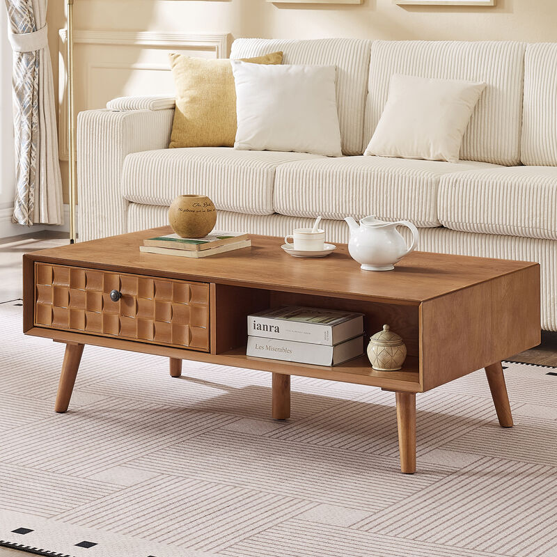 Jaxzak Mid‑Century Farmhouse Coffee Table image number 1