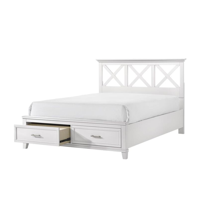 White Nova Ii King X Storage Bed