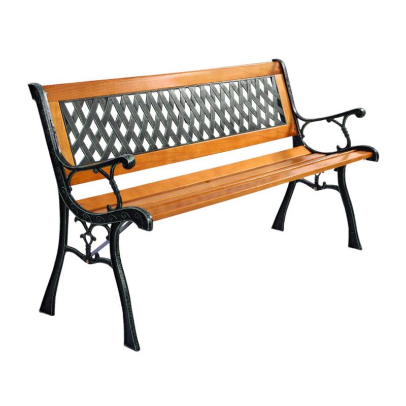 Hivvago Outdoor Cast Iron Patio Bench