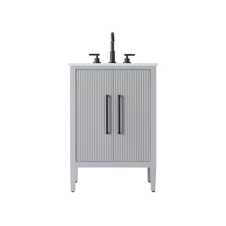 Elegant Kitchen and Bath 24 inch Single Bathroom Vanity in Grey