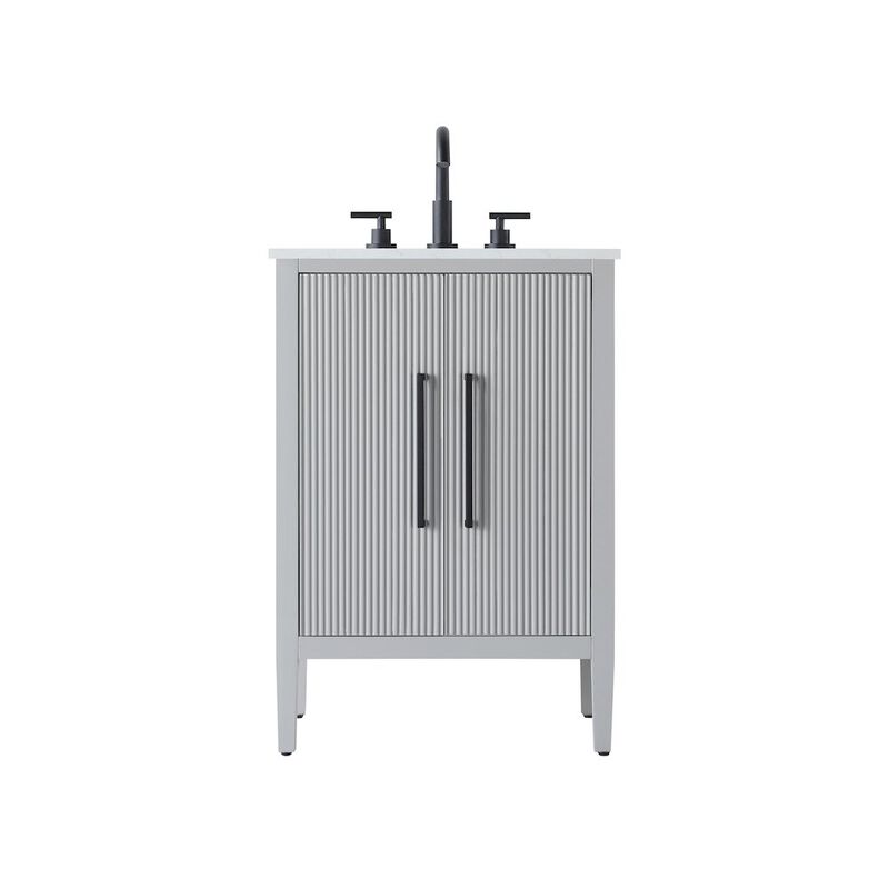 Elegant Kitchen and Bath 24 inch Single Bathroom Vanity in Grey