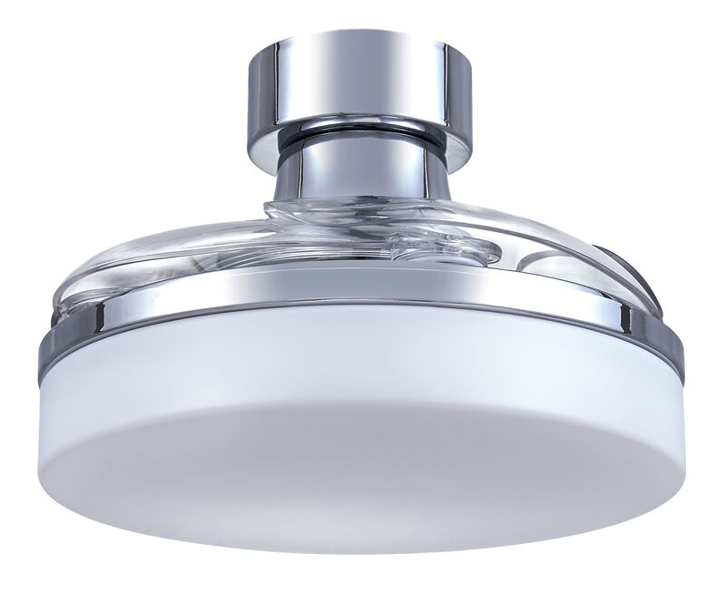 Fanaway Mya 36" Retractable Blade Ceiling Fan with Light and Remote, Modern Fandelier Ceiling Fan, Patented Design Technology, Stronger Thicker Blades, Chrome image number 2