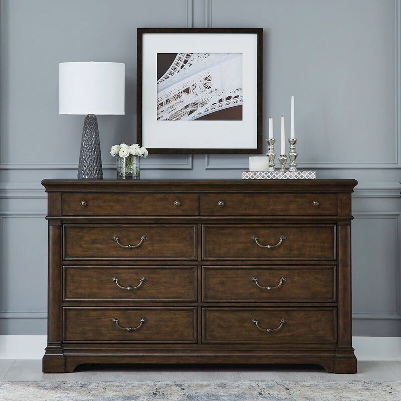 Liberty Furniture Arden Road 8 Drawer Bedroom Dresser  - Satin Cherry image number 1
