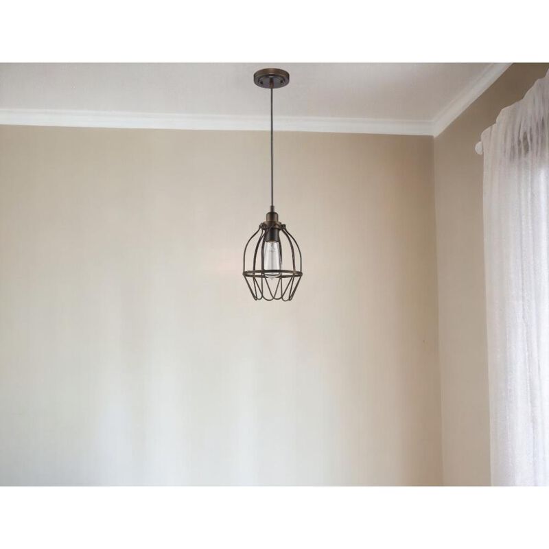 Hivvago Antique Bronze Wire Pendant Hanging Light