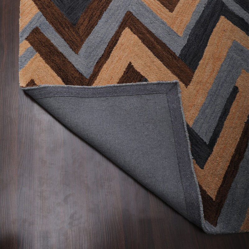 RUGSOTIC CARPETS HAND TUFTED WOOL ECO-FRIENDLY AREA RUGS  - Rectangle Shape, Size, Abstract Modern Design, High Pile Thick Handmade Area Rugs for Living Room, Bed Room (K03076) image number 4