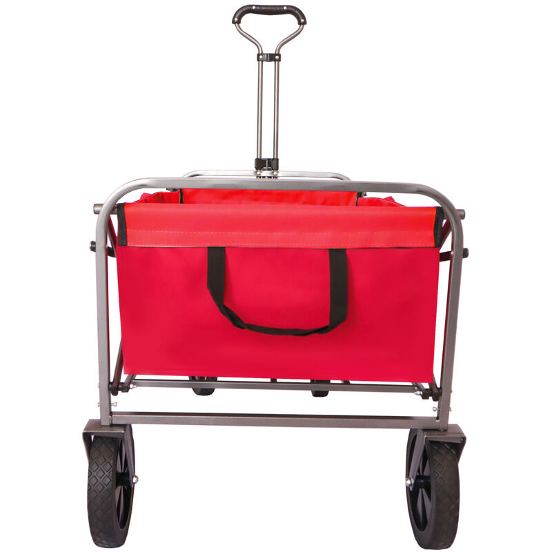 Outdoor Garden Multipurpose Micro Collapsible Beach Trolley Cart Camping Folding Wagon image number 4