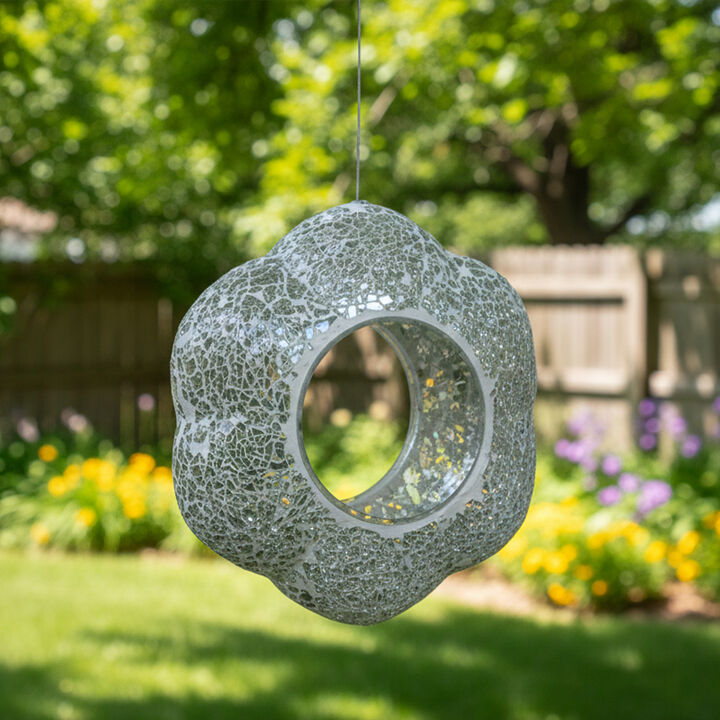 Flower Fly-Through Hanging Bird Feeder - 9 in (23 cm)