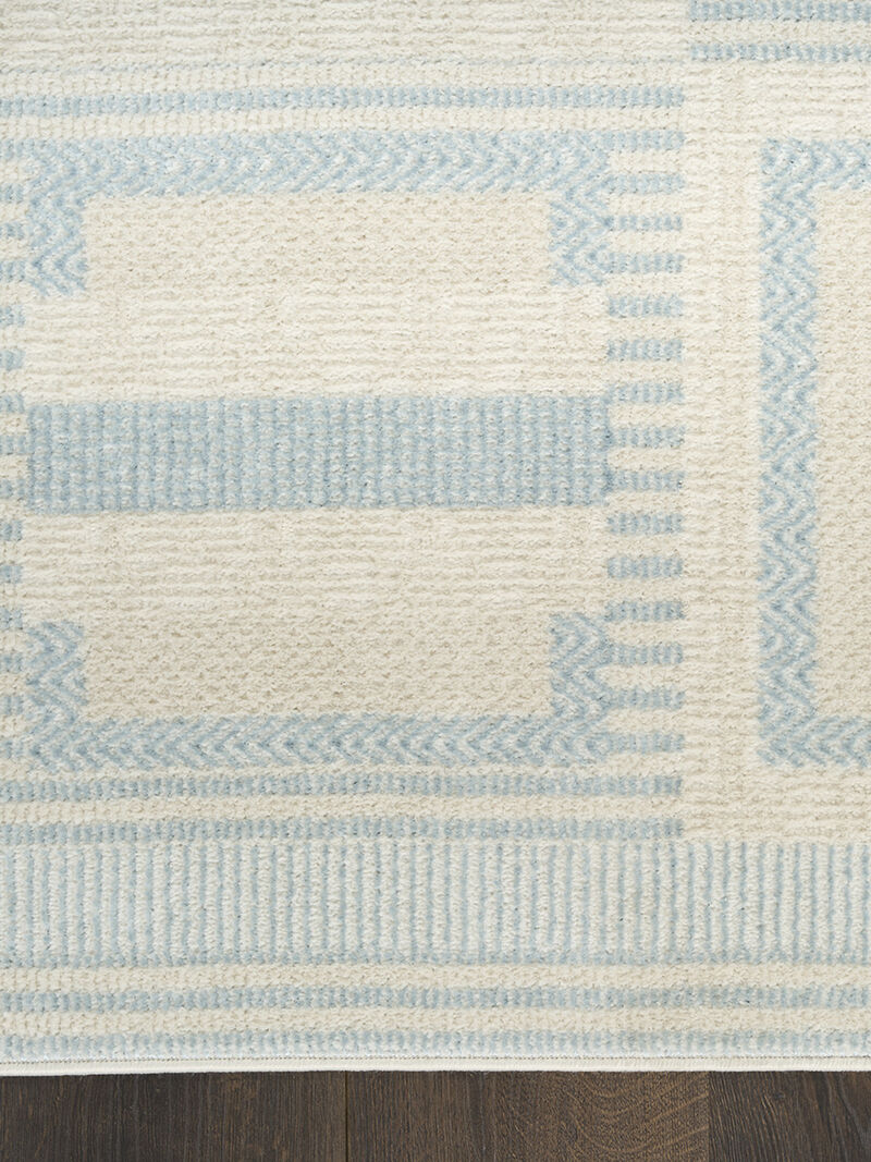 Nordic NRC11 Ivory/Blue 2' x 6' Rug