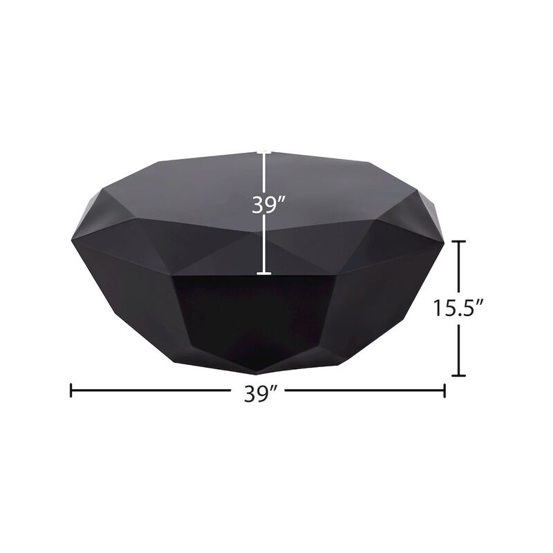 Meridian Furniture Gemma Matte Black Coffee Table
