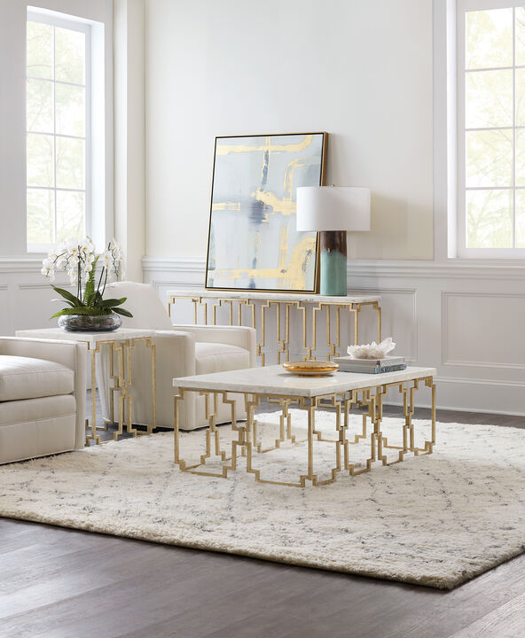 Evermore End Table in Gold