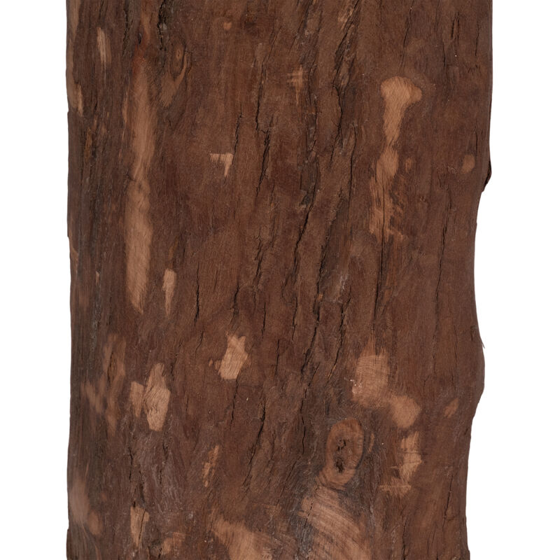 21" Reclaimed Wood Bottle Object, Brown image number 3