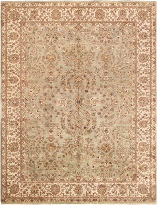 Pasargad Home Baku Hand-Knotted Lamb's Wool Area Rug- 7' 10" X 9' 10"