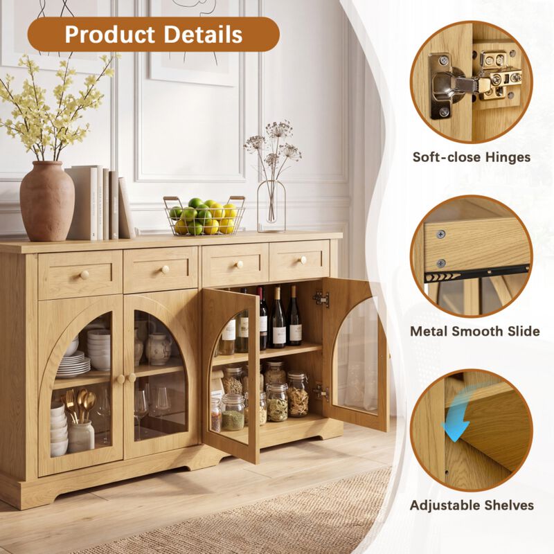 Zigda Modern Sideboard Cabinet image number 5