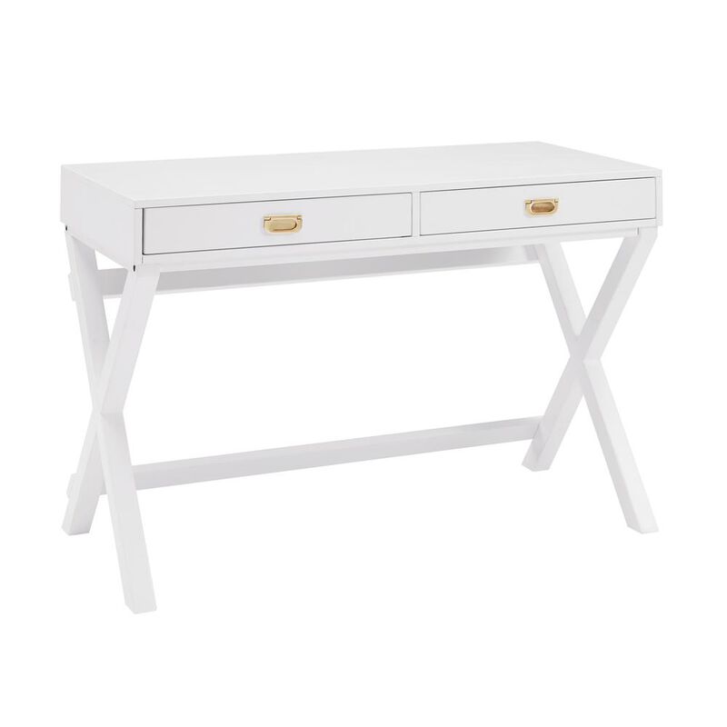Linon Peggy White Writing Desk